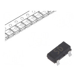 Diodă redresoare SMD 100V 200mA SOT23 4ns 1V 225mW | Electronic-mag.ro | Componente Electronice