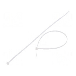 Colier de strângere poliamidă 200mm 2,5mm 80N naturală | Electronic-mag.ro | Componente Electronice