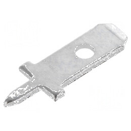 Terminal plat 2,8mm 0,5mm tată THT alamă argintat | Electronic-mag.ro | Componente Electronice