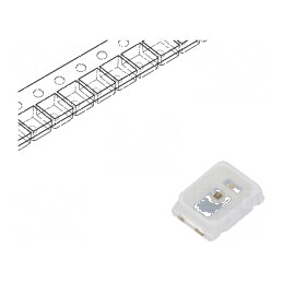 LED SMD 2216 Portocalie PLCC2 170-430mcd 2,2x1,6x0,55mm 120° | Electronic-mag.ro | Componente Electronice