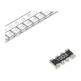 Rezistor multipolar Y SMD 100kΩ ±1% 62,5mW 4 rezistori | Electronic-mag.ro | Componente Electronice