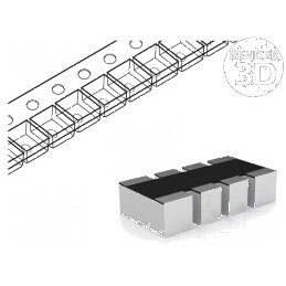 Rezistor multipolar Y SMD 56kΩ ±5% 62,5mW 4 rezistori | Electronic-mag.ro | Componente Electronice