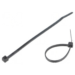 Colier de strângere poliamidă 120mm x 3,6mm 177N negru | Electronic-mag.ro | Componente Electronice