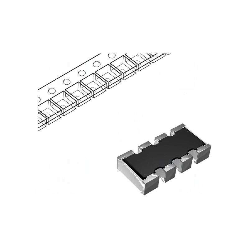 Rezistor multipolar Y SMD 10kΩ ±5% 62,5mW 4 rezistori | Electronic-mag.ro | Componente Electronice Rezistor multipolar Y SMD 10kΩ ±5% 62,5mW 4 rezistori | Electronic-mag.ro | Componente Electronice