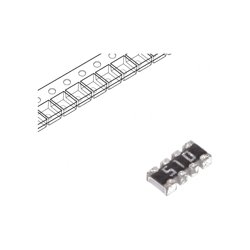 Rezistor multipolar Y SMD 51Ω ±5% 62,5mW 4 rezistori | Electronic-mag.ro | Componente Electronice Rezistor multipolar Y SMD 51Ω ±5% 62,5mW 4 rezistori | Electronic-mag.ro | Componente Electronice