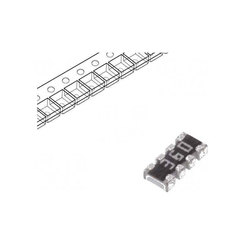 Rezistor multipolar Y SMD 36Ω ±5% 62,5mW 4 rezistori | Electronic-mag.ro | Componente Electronice Rezistor multipolar Y SMD 36Ω ±5% 62,5mW 4 rezistori | Electronic-mag.ro | Componente Electronice