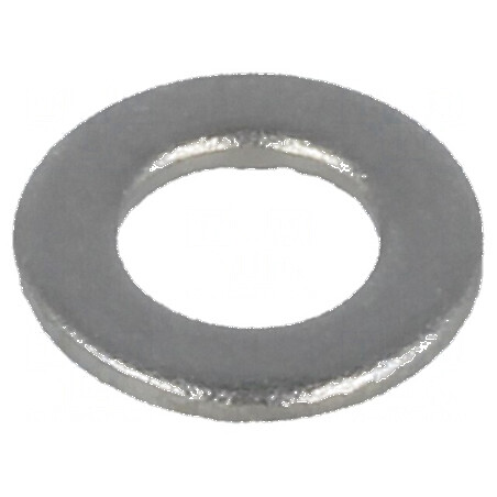 Şaibă rotundă M3 D6mm h0,5mm alamă nichelată BN 566 | Electronic-mag.ro | Componente Electronice