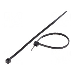 Colier de strângere poliamidă negru 100mm x 2,4mm 78,5N | Electronic-mag.ro | Componente Electronice