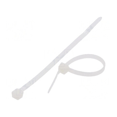 Colier de strângere poliamidă 100mm 3,6mm 177N naturală | Electronic-mag.ro | Componente Electronice