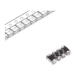 Rezistor multipolar Y SMD 2,2kΩ ±5% 62,5mW 4 rezistori | Electronic-mag.ro | Componente Electronice