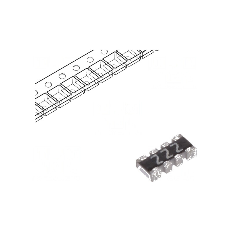 Rezistor multipolar Y SMD 2,2kΩ ±5% 62,5mW 4 rezistori | Electronic-mag.ro | Componente Electronice Rezistor multipolar Y SMD 2,2kΩ ±5% 62,5mW 4 rezistori | Electronic-mag.ro | Componente Electronice