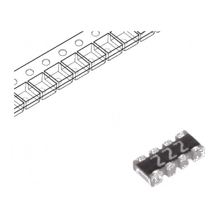 Rezistor multipolar Y SMD 2,2kΩ ±5% 62,5mW 4 rezistori | Electronic-mag.ro | Componente Electronice