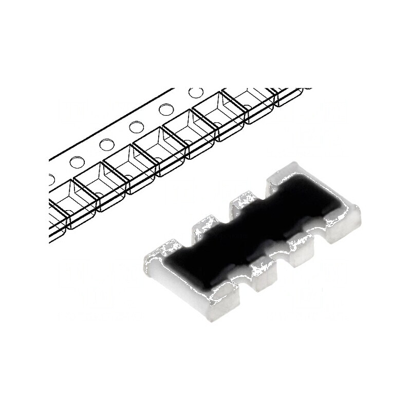 Rezistor multipolar Y SMD 22kΩ ±5% 62,5mW 4 rezistori | Electronic-mag.ro | Componente Electronice Rezistor multipolar Y SMD 22kΩ ±5% 62,5mW 4 rezistori | Electronic-mag.ro | Componente Electronice