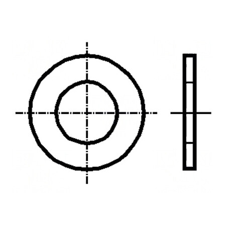 Şaibă rotundă M4 D8mm h0,5mm oțel inoxidabil A2 | Electronic-mag.ro | Componente Electronice