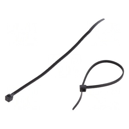 Colier de strângere poliamidă 120mm 2,5mm 78,5N negru | Electronic-mag.ro | Componente Electronice