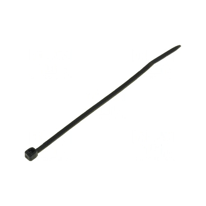 Colier de strângere poliamidă neagră L: 71mm W: 1,6mm | Electronic-mag.ro | Componente Electronice