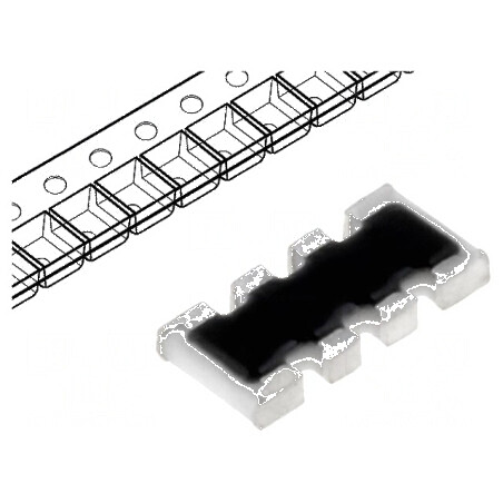 Rezistor multipolar Y SMD 10kΩ ±5% 62,5mW 4 rezistori | Electronic-mag.ro | Componente Electronice