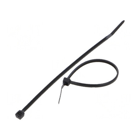 Colier de strângere poliamidă 120mm x 2,5mm 80N negru | Electronic-mag.ro | Componente Electronice