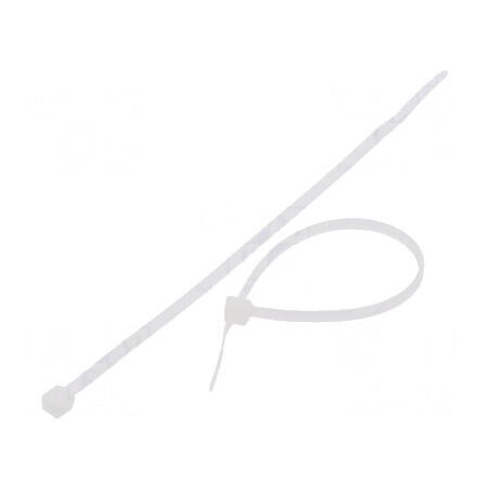 Colier de strângere poliamidă 120mm 2,5mm 80N naturală | Electronic-mag.ro | Componente Electronice
