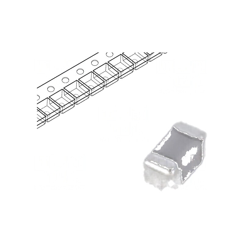 Condensator ceramic MLCC 820pF 50V C0G ±5% SMD 0402 | Electronic-mag.ro | Componente Electronice