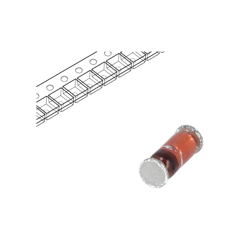 Diodă SMD 100V 200mA 4ns SOD80C Ufmax 1V Ifsm 2A | Electronic-mag.ro | Componente Electronice