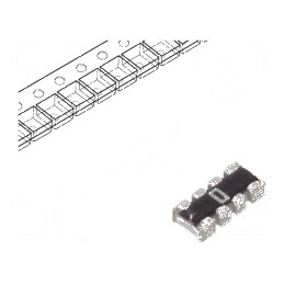 Rezistor multipolar Y SMD 0Ω ±5% 62,5mW 4 rezistori | Electronic-mag.ro | Componente Electronice