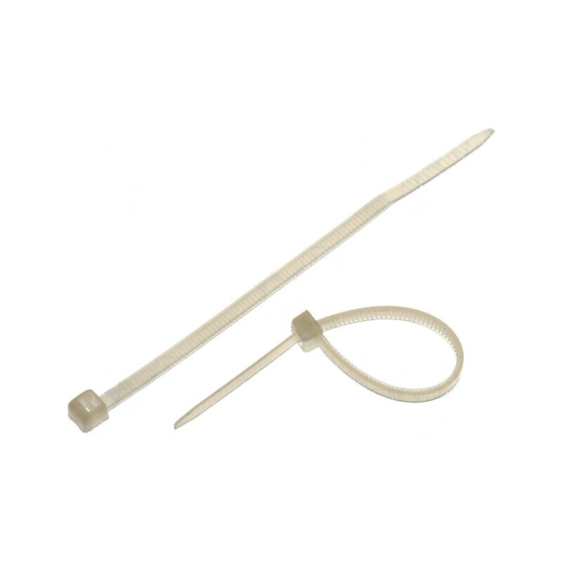 Colier de strângere poliamidă 80mm L, 2,4mm W, 78,5N naturală | Electronic-mag.ro | Componente Electronice