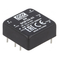 Convertor DC/DC 10W 9-18V la 3,3V 2500mA THT | Electronic-mag.ro | Componente Electronice