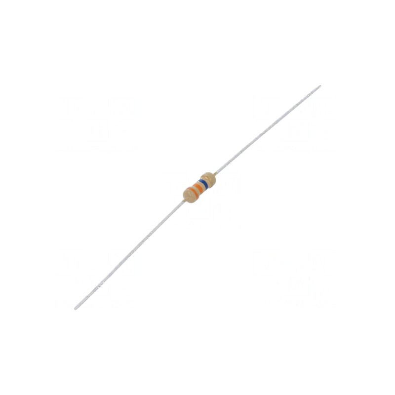 Rezistor carbon THT 33MΩ 500mW ±10% Ø2,3x6mm axial | Electronic-mag.ro | Componente Electronice