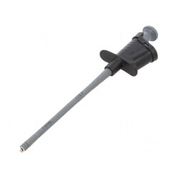 Clips de măsurare cu cârlig negru 6A 4mm nichelat | Electronic-mag.ro | Componente Electronice