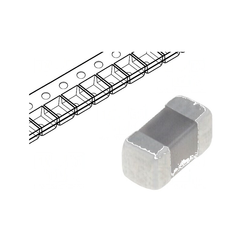 Condensator ceramic MLCC 100nF 10V X5R ±10% SMD 0402 | Electronic-mag.ro | Componente Electronice