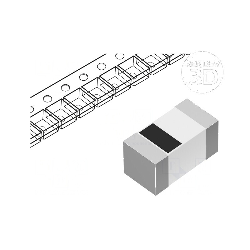 Inductor ceramic SMD 0201 1nH 520mA 80mΩ 500MHz | Electronic-mag.ro | Componente Electronice
