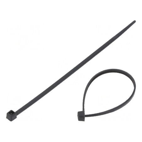 Colier de strângere poliamidă neagră L: 100mm W: 2,5mm 80N | Electronic-mag.ro | Componente Electronice