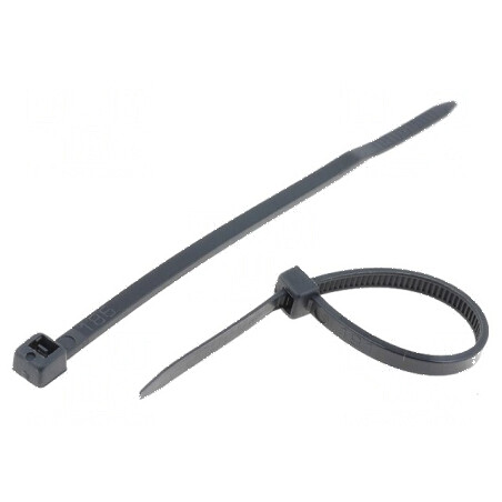 Colier de strângere poliamidă L: 80mm W: 2,4mm 78,5N negru | Electronic-mag.ro | Componente Electronice