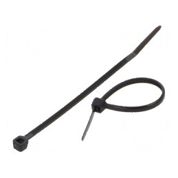 Colier de strângere poliamidă 60mm 80N negru | Electronic-mag.ro | Componente Electronice