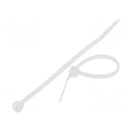 Colier de strângere poliamidă 60mm, 2,5mm, 80N natural | Electronic-mag.ro | Componente Electronice