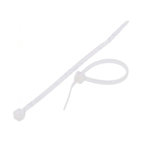 Colier de strângere poliamidă 60mm, 2,5mm, 80N natural | Electronic-mag.ro | Componente Electronice