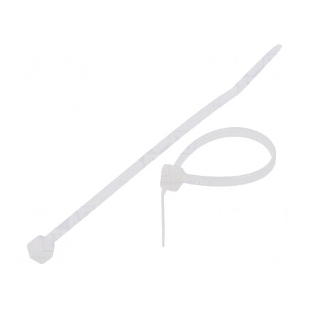 Colier de strângere poliamidă 80N 80mm x 2,5mm natural | Electronic-mag.ro | Componente Electronice