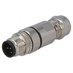 Mufă M12 PIN 5 tată Profibus IP65 60V pentru cablu | Electronic-mag.ro | Componente Electronice