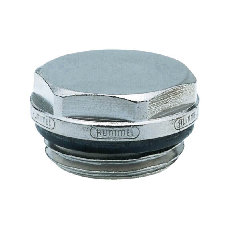 Dop filetat cu sigiliu alamă nichelată G 1/8 | Electronic-mag.ro | Componente Electronice