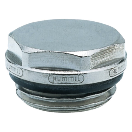 Dop filetat cu sigiliu alamă nichelată G 1/8 | Electronic-mag.ro | Componente Electronice