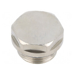 Dop filetat cu sigiliu alamă nichelată G 3/8 | Electronic-mag.ro | Componente Electronice