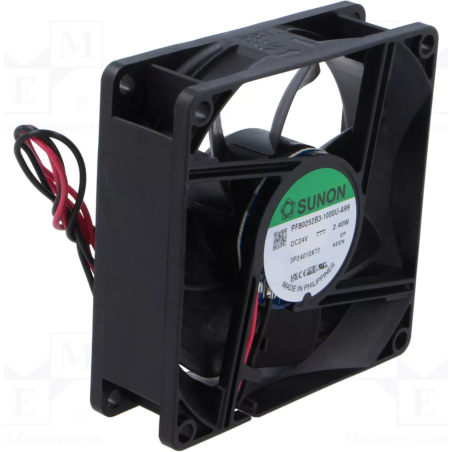 Ventilator DC axial 24V 80x80x25mm 90,05m3/h 42,5dBA cu bilă | Electronic-mag.ro | Componente Electronice