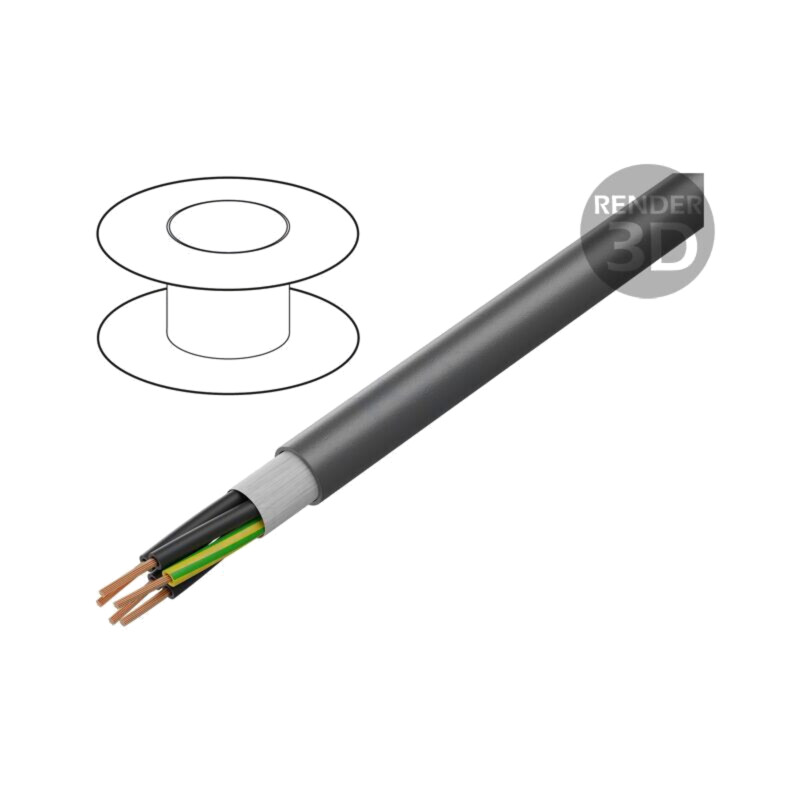 Cablu; Xtra Guard® Flex; 5x14AWG; neecranat; 600V; 305m; Cu; litat