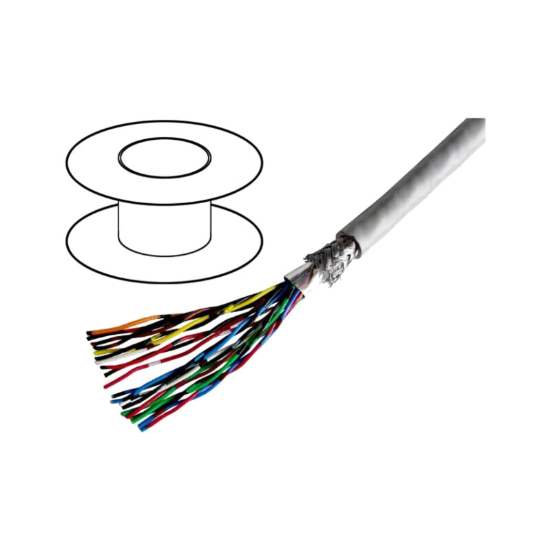 Cablu; 25x2x28AWG; PVC; 50V; 91,5m; Conductor de protecţie: fără