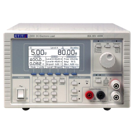 Sarcină electronică; 0÷80V; 0÷80A; 400W; 130x212x435mm