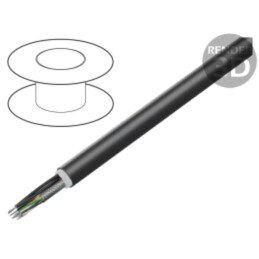 Cablu: pentru transmitere date; hibrid; negru; litat; -20÷80°C