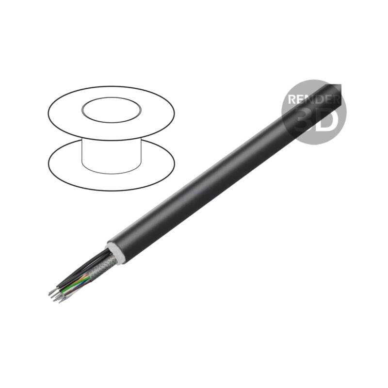 Cablu: pentru transmitere date; hibrid; negru; litat; -20÷80°C Cablu: pentru transmitere date; hibrid; negru; litat; -20÷80°C