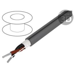 Cablu; Xtra Guard® 1; 2x22AWG; neecranat; 300V; 305m; Cu; litat