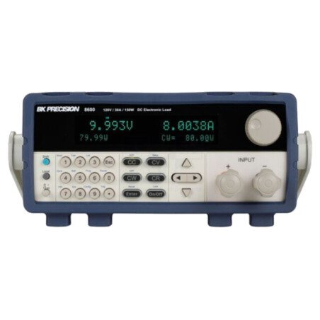 Sarcină electronică; 0÷120V; 0÷30A; 150W; 218x90x387mm